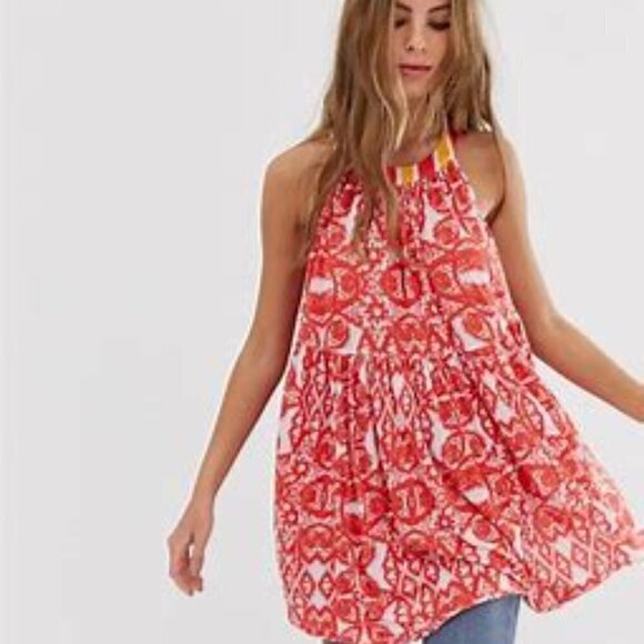 Free People Womens Tunic Flowy Mimi Boho X-Small - Picture 4 of 9